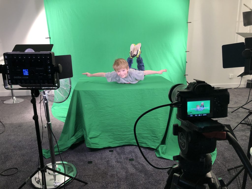 Green screen film fun