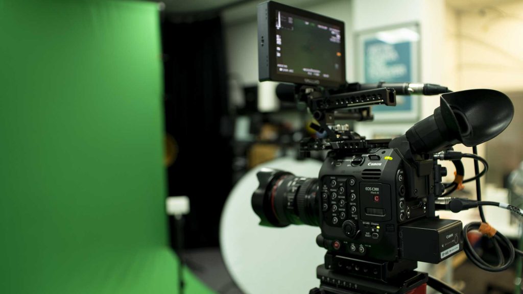 Inside our filming studio
