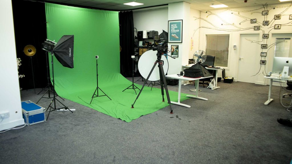 Our filming studio is a fully customisable, safe and controlled space